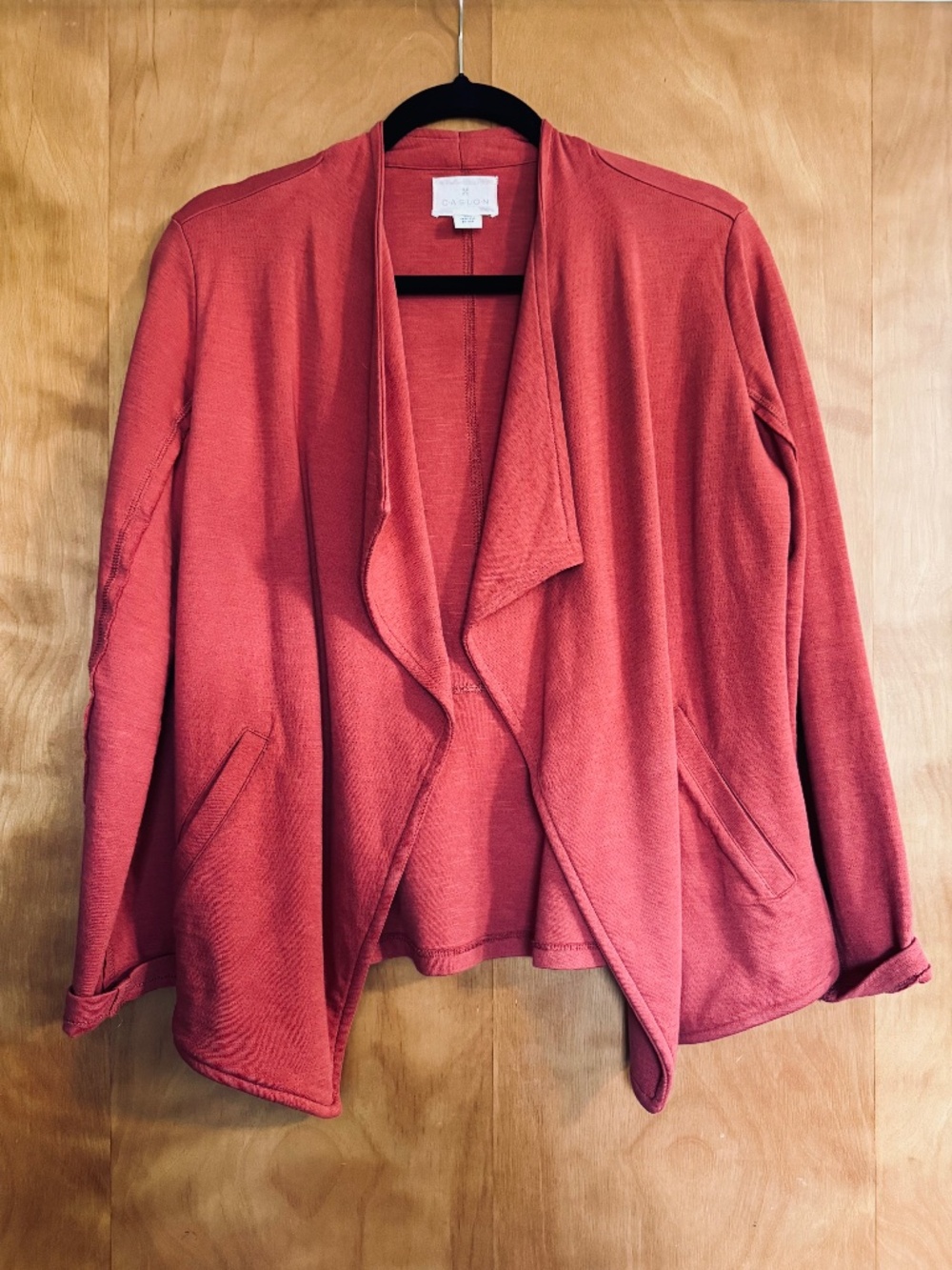 Caslon Women's Jacket -- Pumpkin Flyaway Front Small